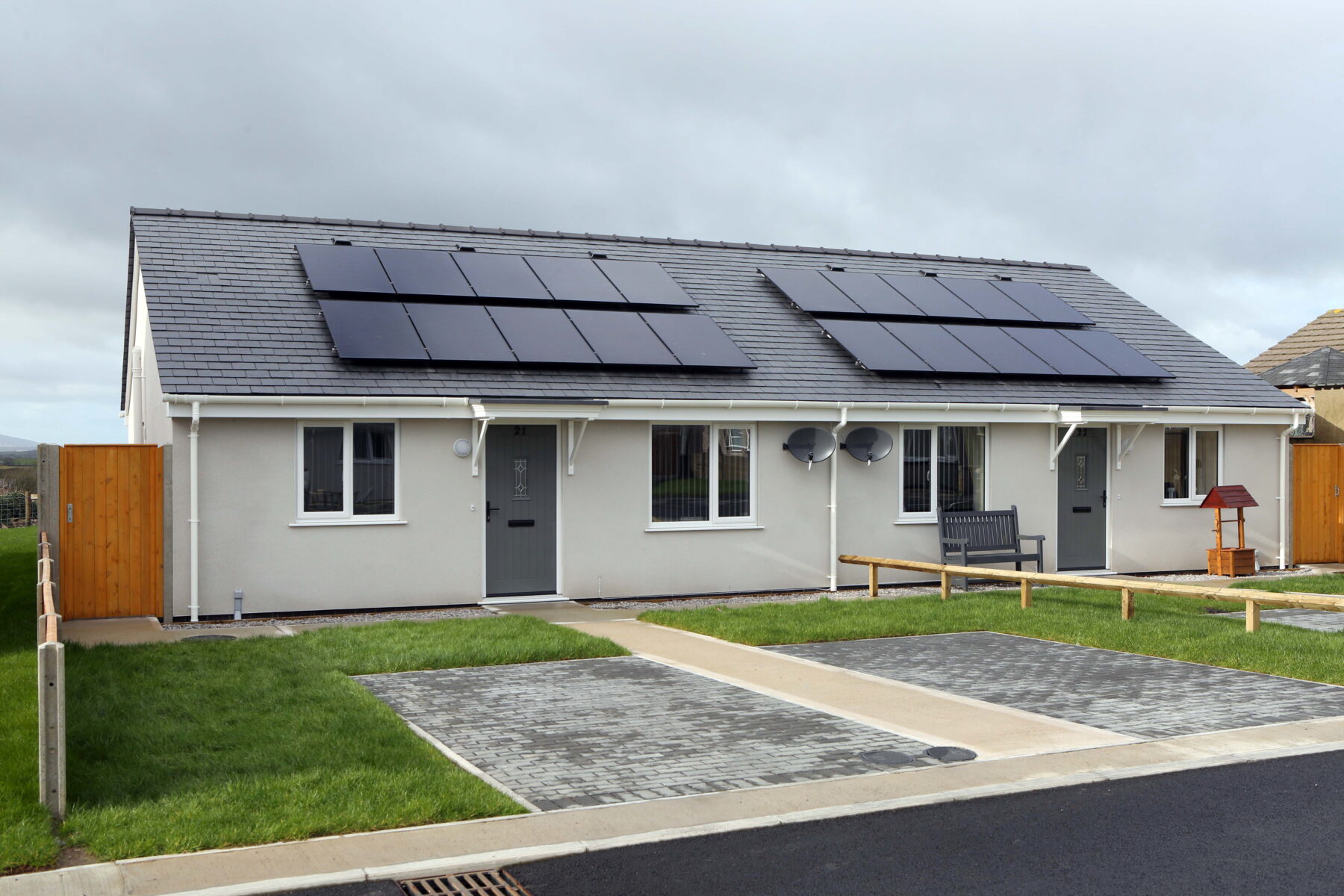 The new Grwp Cynefin homes, Llain Delyn, Gwalchmai