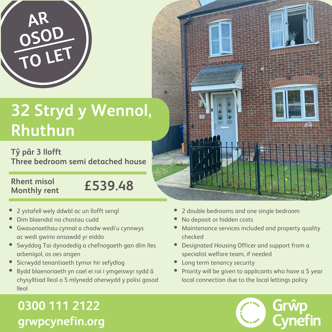 Homes to rent in Denbighshire Grŵp Cynefin